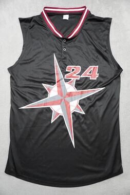 Seattle Mariners Jersey Mens Medium Black 24 Griffey MLB Baseball Sleeveless